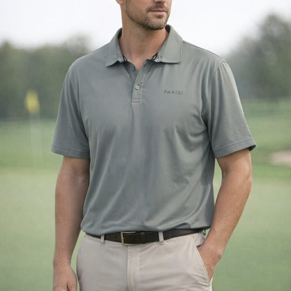 Parisi Golf Green Polo Shirt- Large